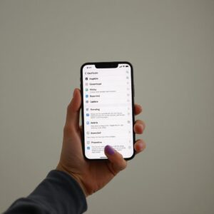 Menú de Accesibilidad en iPhone mostrando la opción Control por Voz para crear comando personalizado