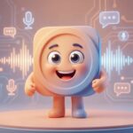 Humanoide de inteligencia artificial editando videos en una computadora futurista con gráficos de ganancias y monedas digitales flotando, representando la monetización online con IA