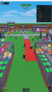 Vista general del mapa en Steal a Brainrot Roblox con varios jugadores activos y entorno de juego en tiempo real